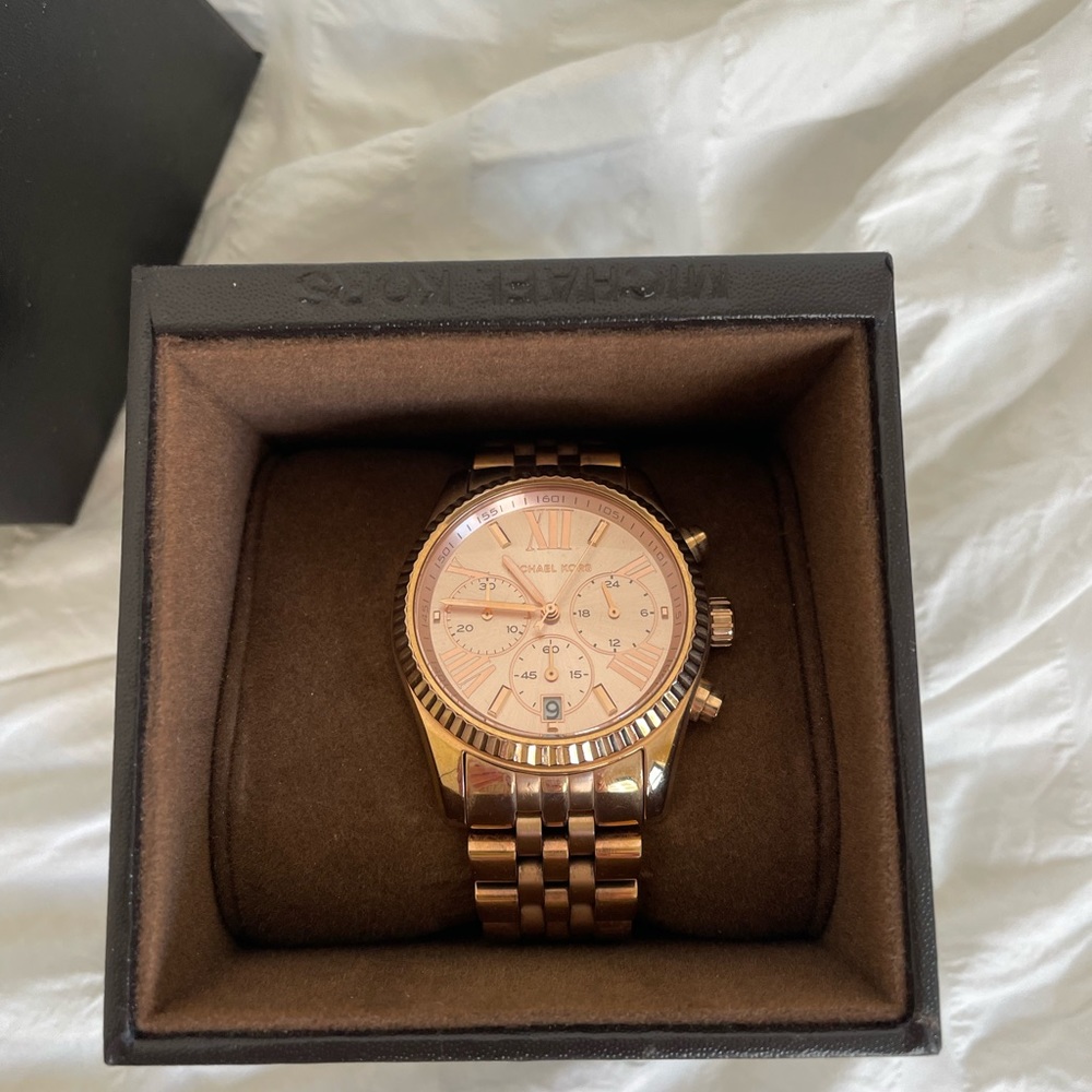 Michael Kors Bradshaw rose gold watch